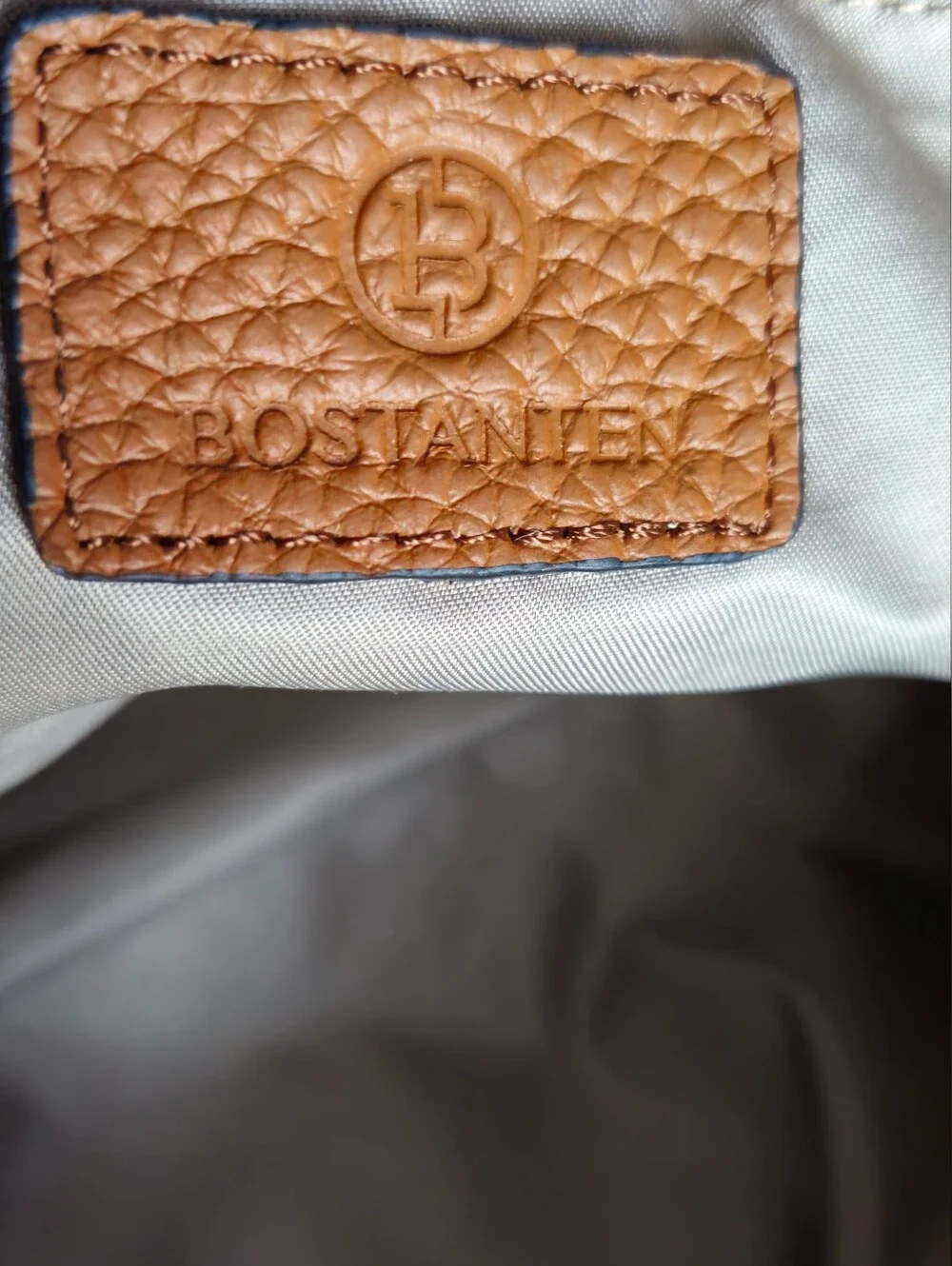 BOSTANTEN Nevin Tan Leather Satchel Crossbody Bag